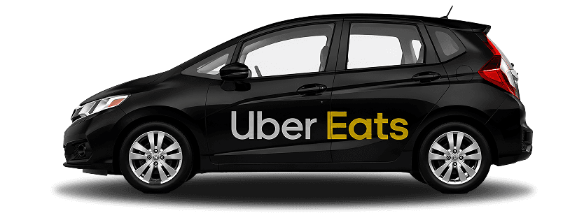 Uber Eats delivery car